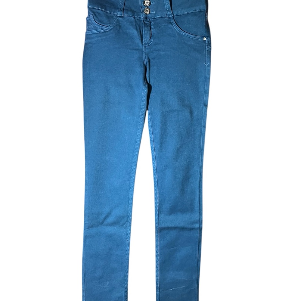 Columbian Skinny Jeans in Bright Azure